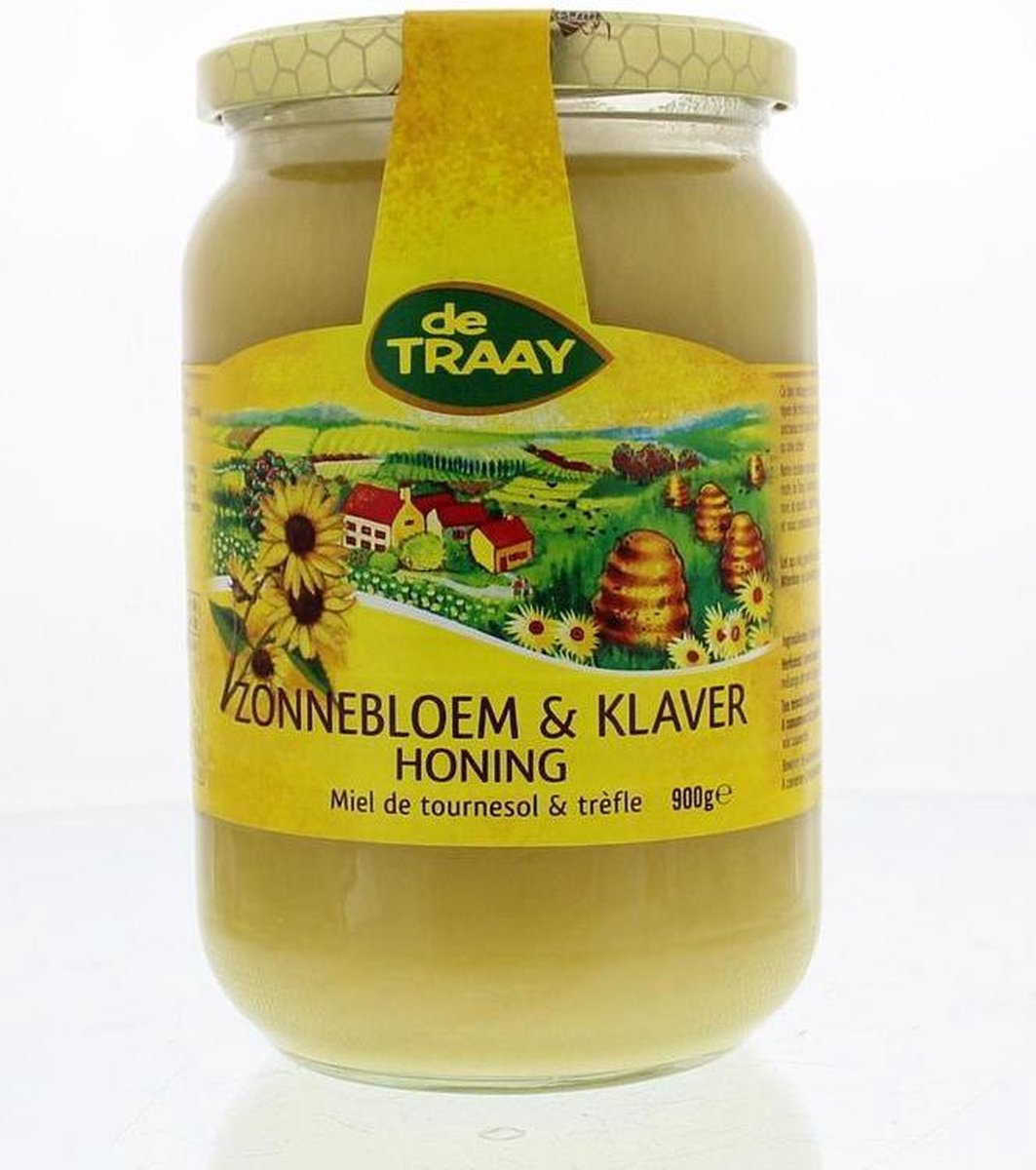 De Traay Zonnebloem-klaverhoning 900 gram