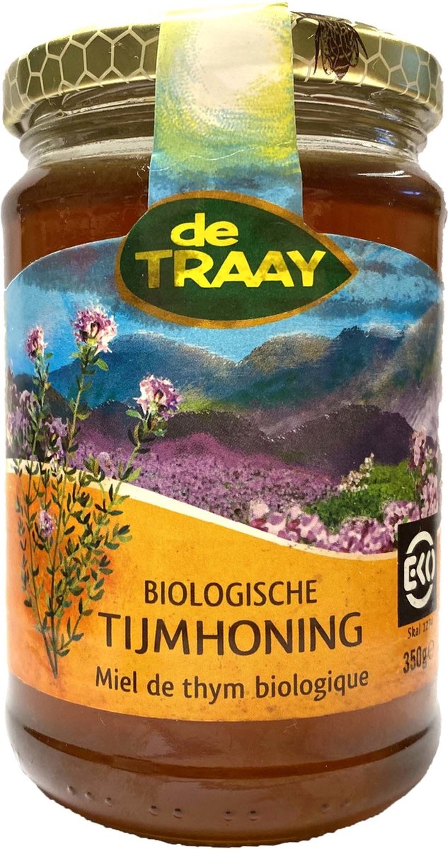 De Traay Tijm bloemen honing eko 350 gram