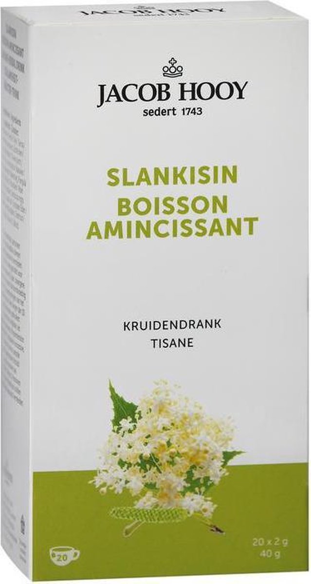 Jacob Hooy Slankisin/slankheidskruiden thee 20 zakjes