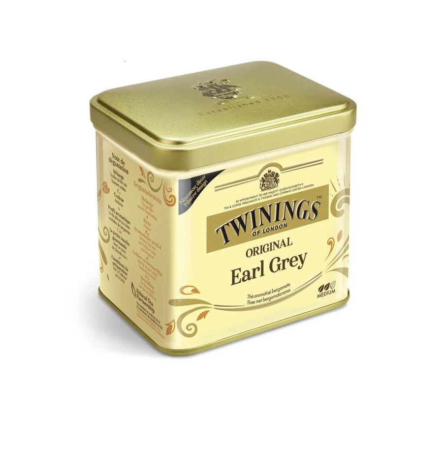 Twinings Earl grey thee blik 200 gram