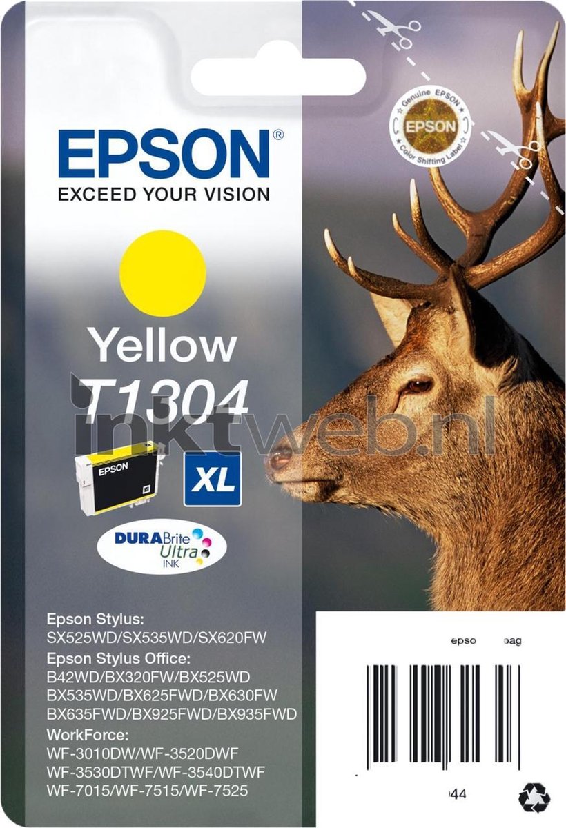 Epson T13044010 Inktcartridge - - Amarillo