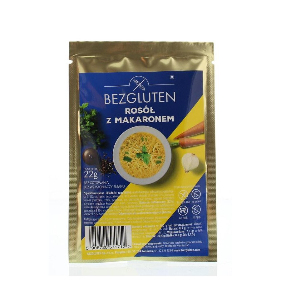 Bezgluten Kippensoep 22 gram