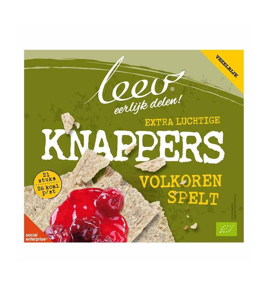 Leev Bio knappers volkoren spelt 150 gram