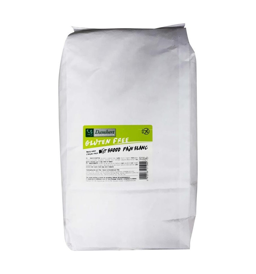 Damhert brood mix glutenvrij 5 kg - Wit