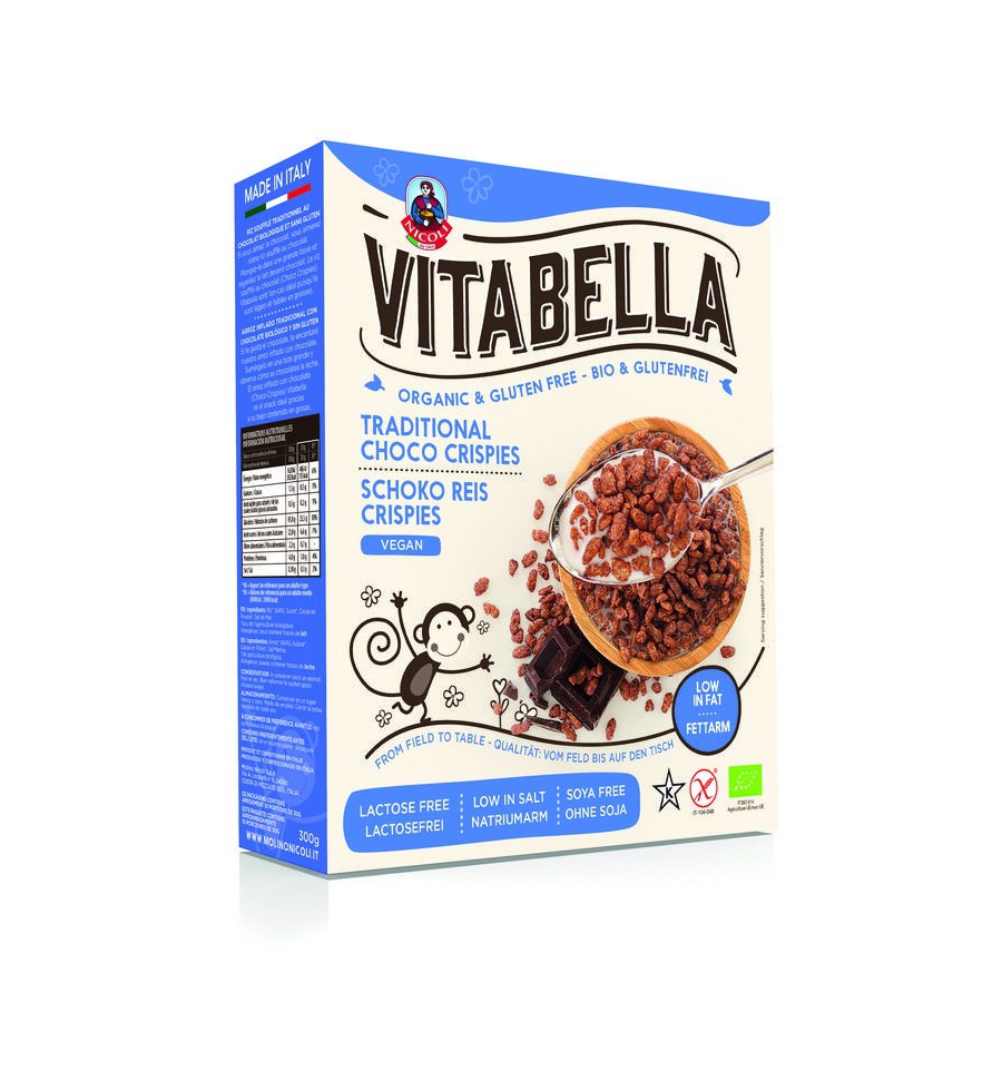 Vitabella Chocolade rice crispies 300 gram