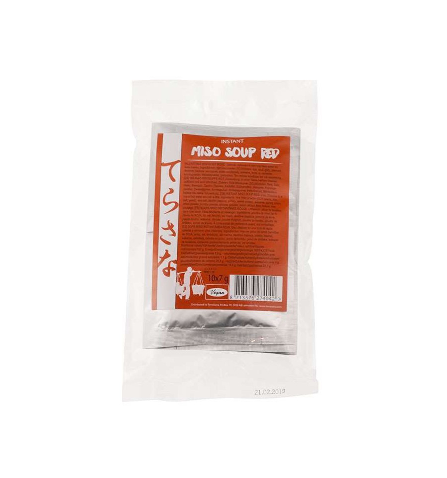 Terrasana Instant miso soep rood 7 gram 10 stuks