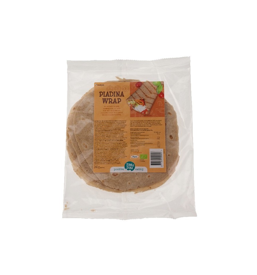 Terrasana Piadina wraps spelt en haver 240 gram