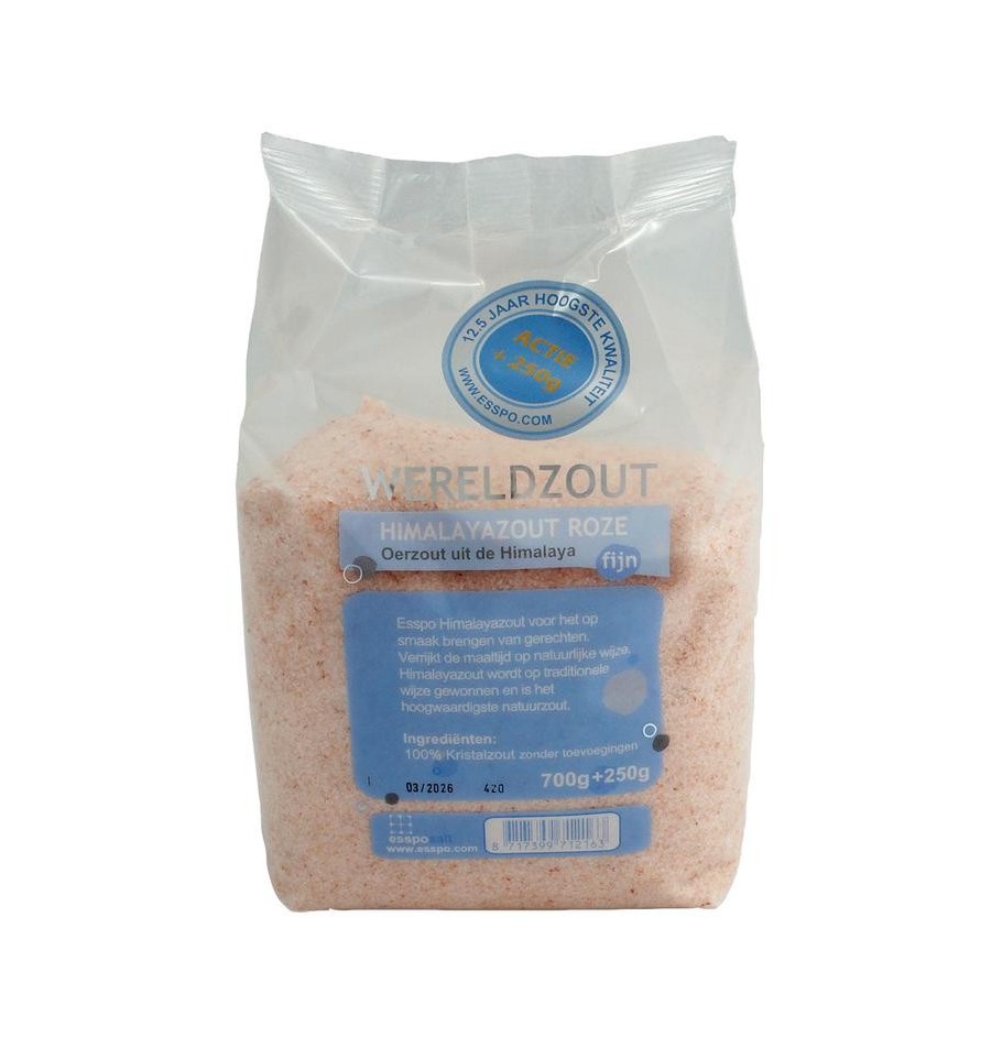 Esspo Himalayazout roze fijn 700gr+250gr 950 gram