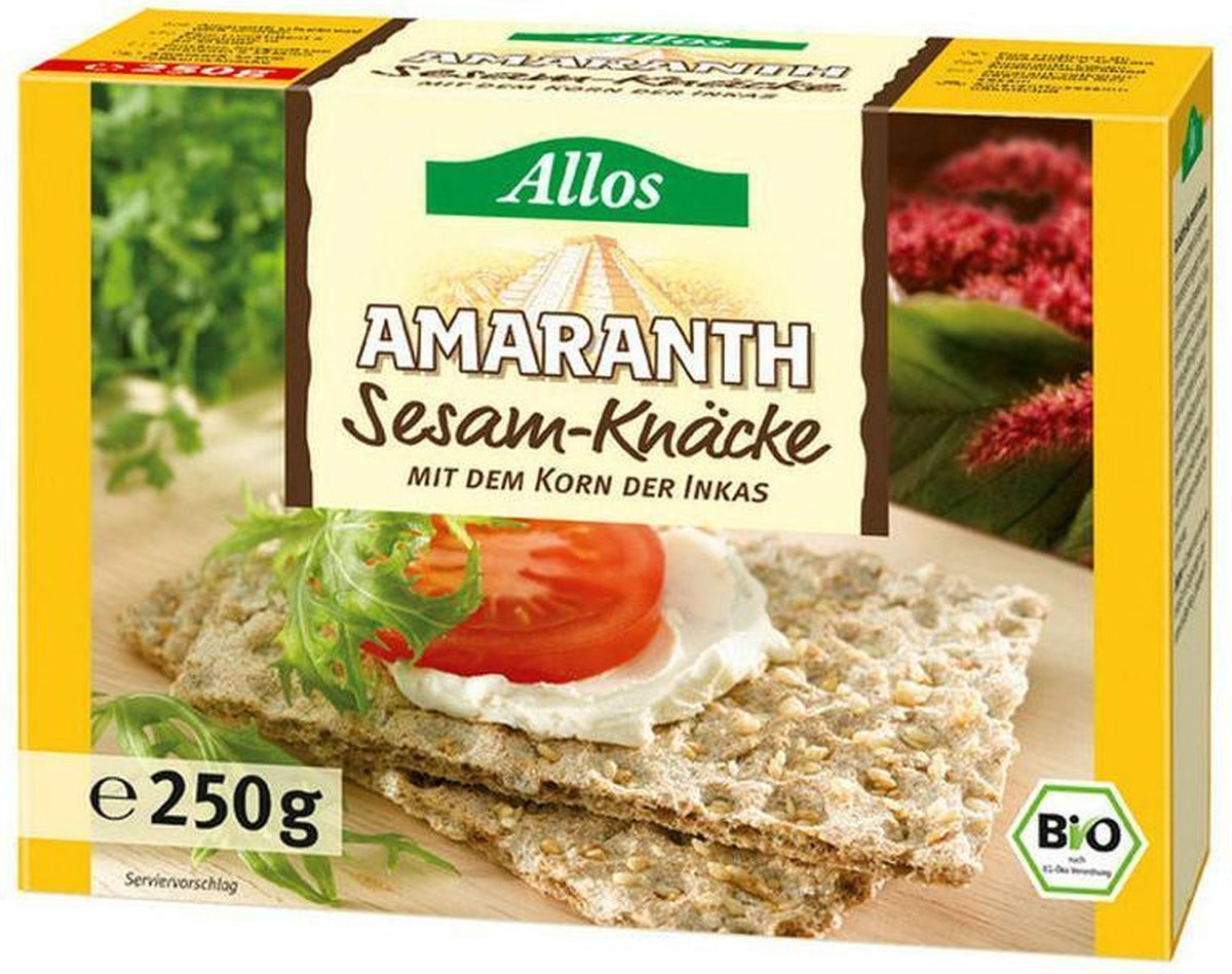 Allos Knackebrod sesam-amarant 250 gram
