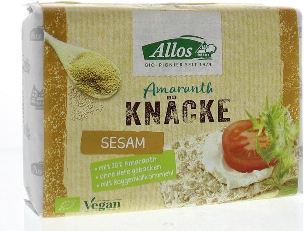 Allos Knackebrod sesam-amarant 250 gram