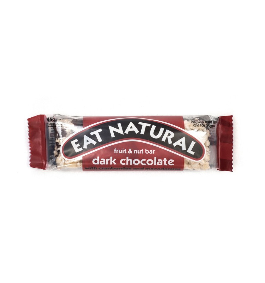 Eat Natural Cranberry & macadamia dark chocolate 45 gram