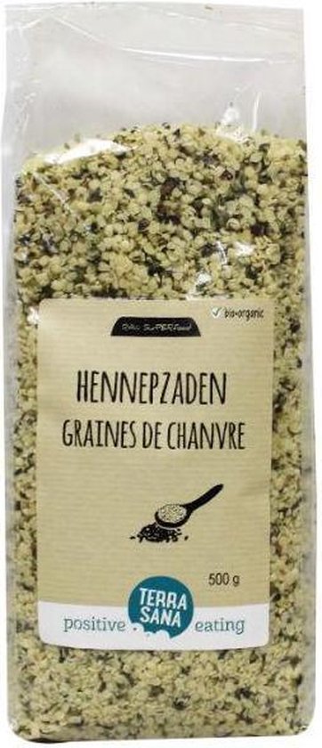 Terrasana RAW Hennepzaad gepeld 500 gram