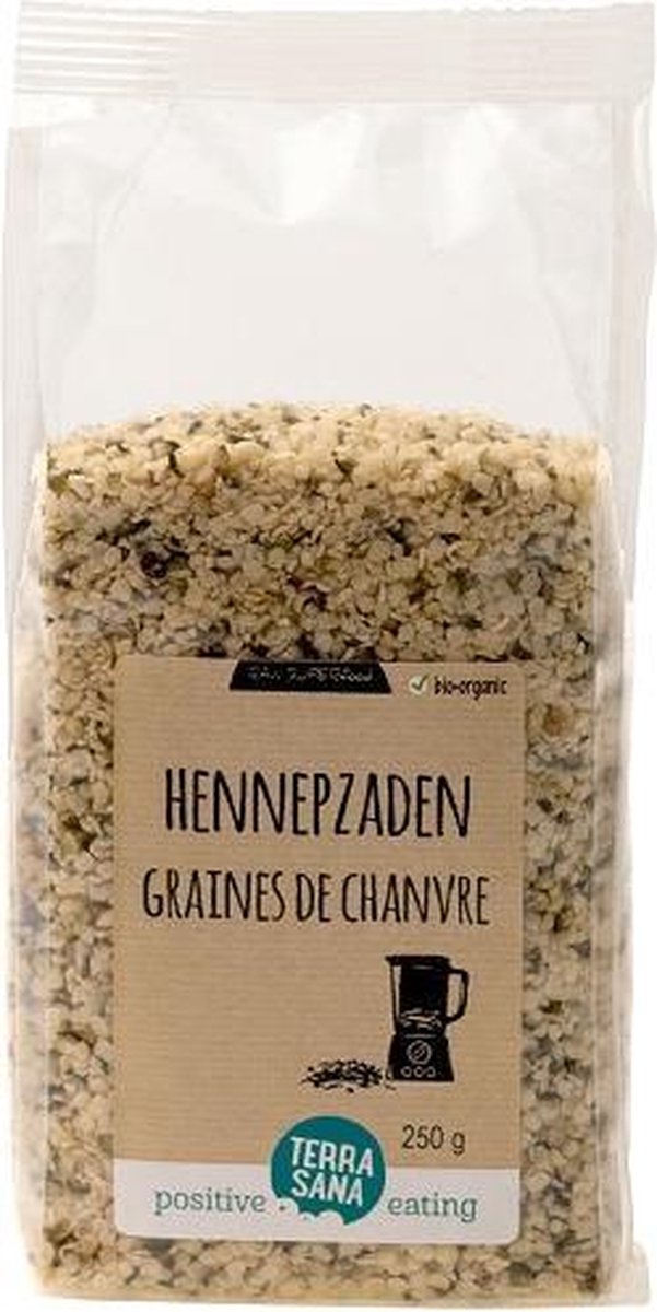 Terrasana RAW Hennepzaad gepeld 500 gram