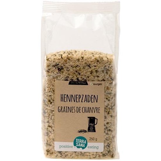 Terrasana RAW Hennepzaad gepeld 500 gram