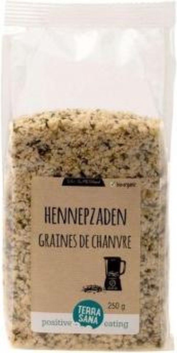 Terrasana RAW Hennepzaad gepeld 250 gram