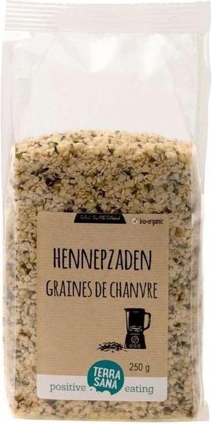 Terrasana RAW Hennepzaad gepeld 250 gram