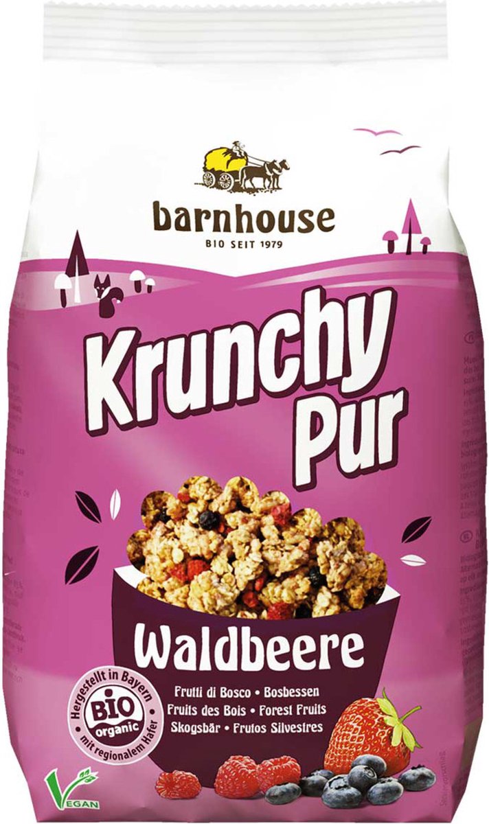Barnhouse Krunchy pur bosbes 375 gram