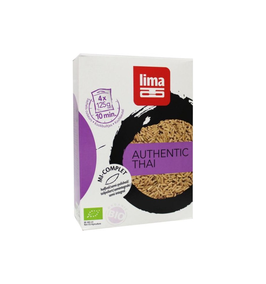 Lima Rijst thai halfvol builtjes 4 x 125 gram 500 gram