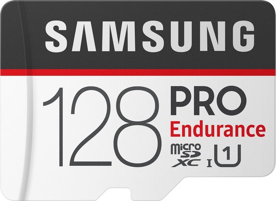Samsung microSDXC PRO Endurance 128GB 100 MB/s + SD Adapter - Negro