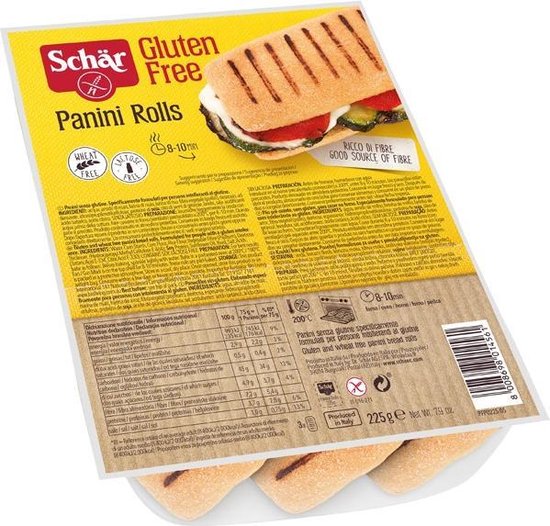 Dr. Schar Schär Panini rolls 75 gram 3 stuks