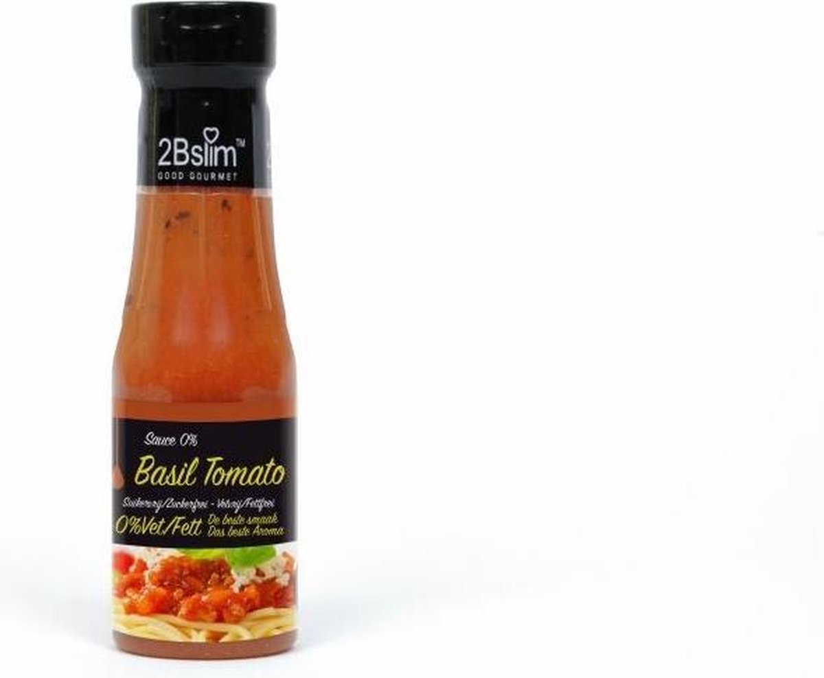 2bslim Tomaat basilicumsaus 250 ml