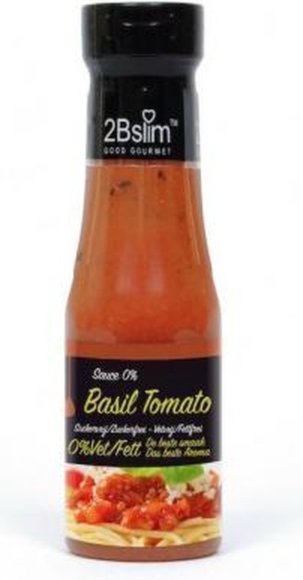 2bslim Tomaat basilicumsaus 250 ml