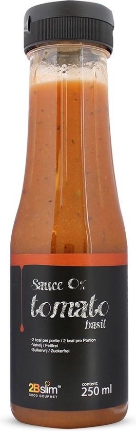 2bslim Tomaat basilicumsaus 250 ml