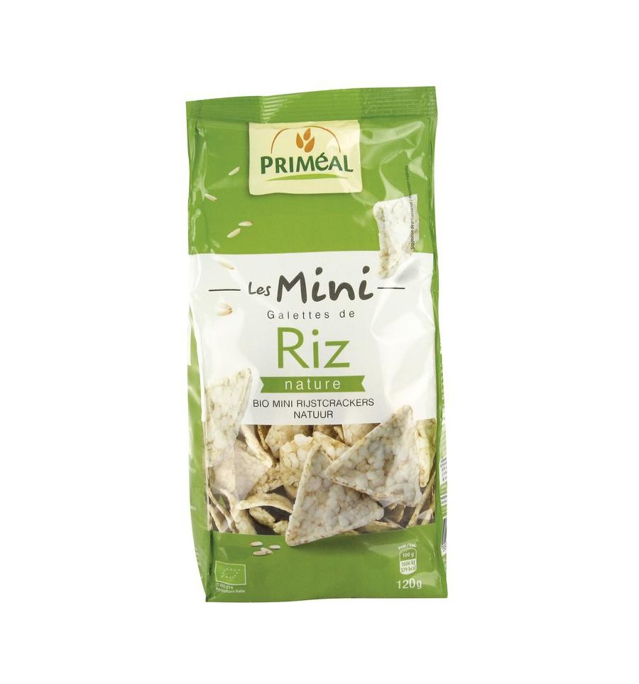 Primeal Bio mini rijstcrackers naturel 120 gram