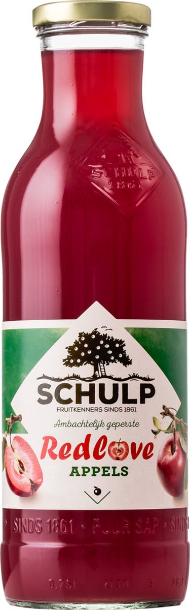 Schulp Appelsap red love bio 750 ml