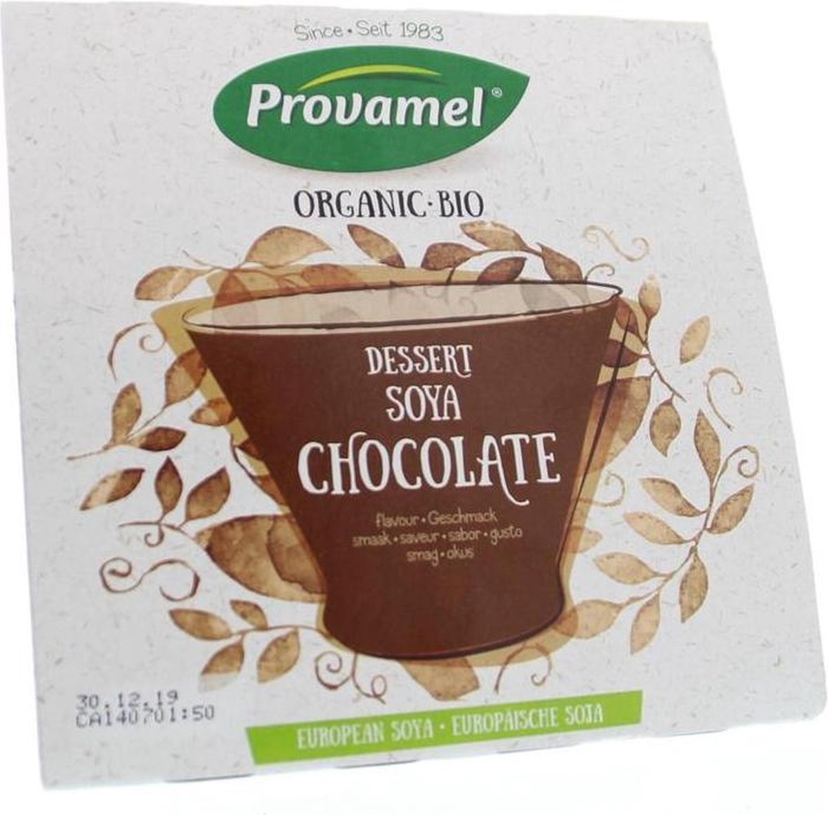 Provamel Dessert choco rietsuiker 125 gram 4 stuks