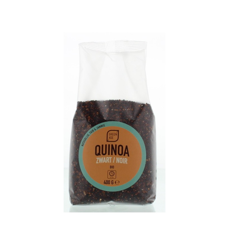 Greenage Quinoa zwart 400 gram