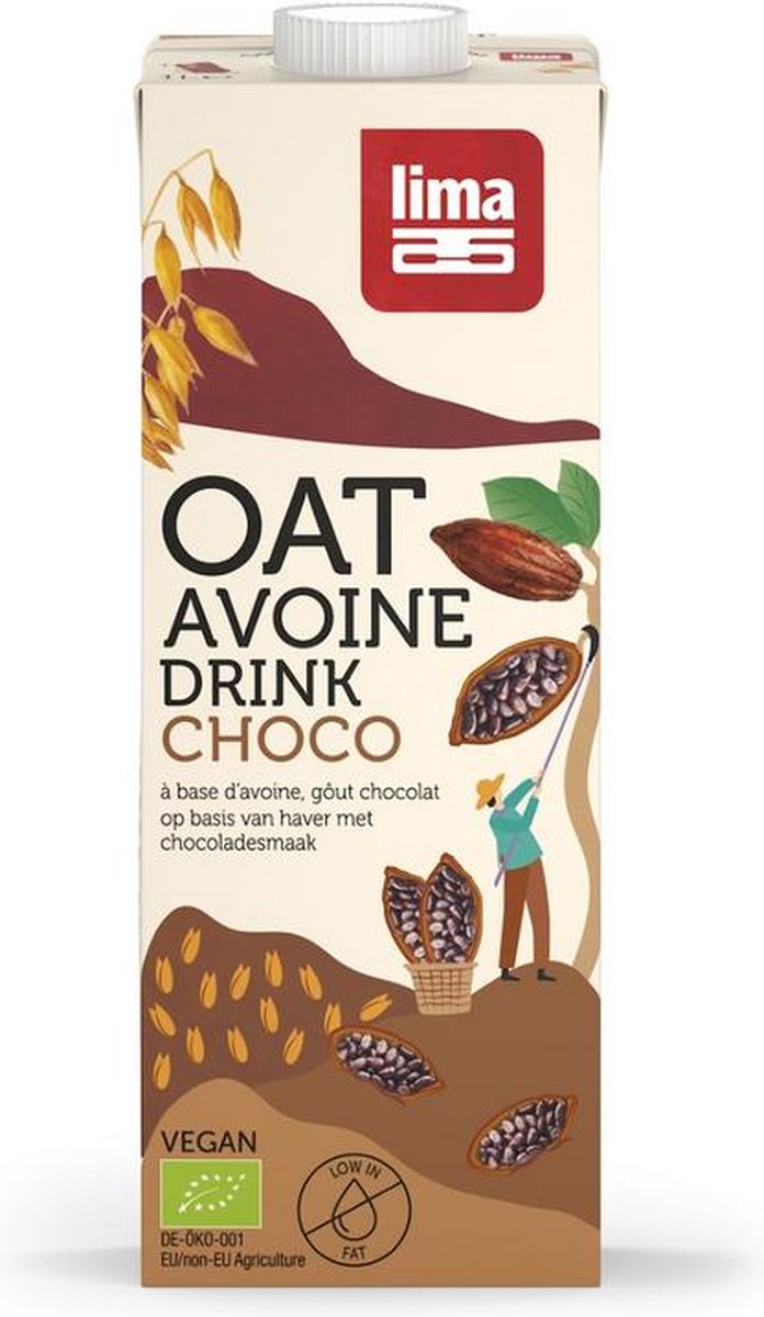 Lima Oat drink choco & calcium 1 liter