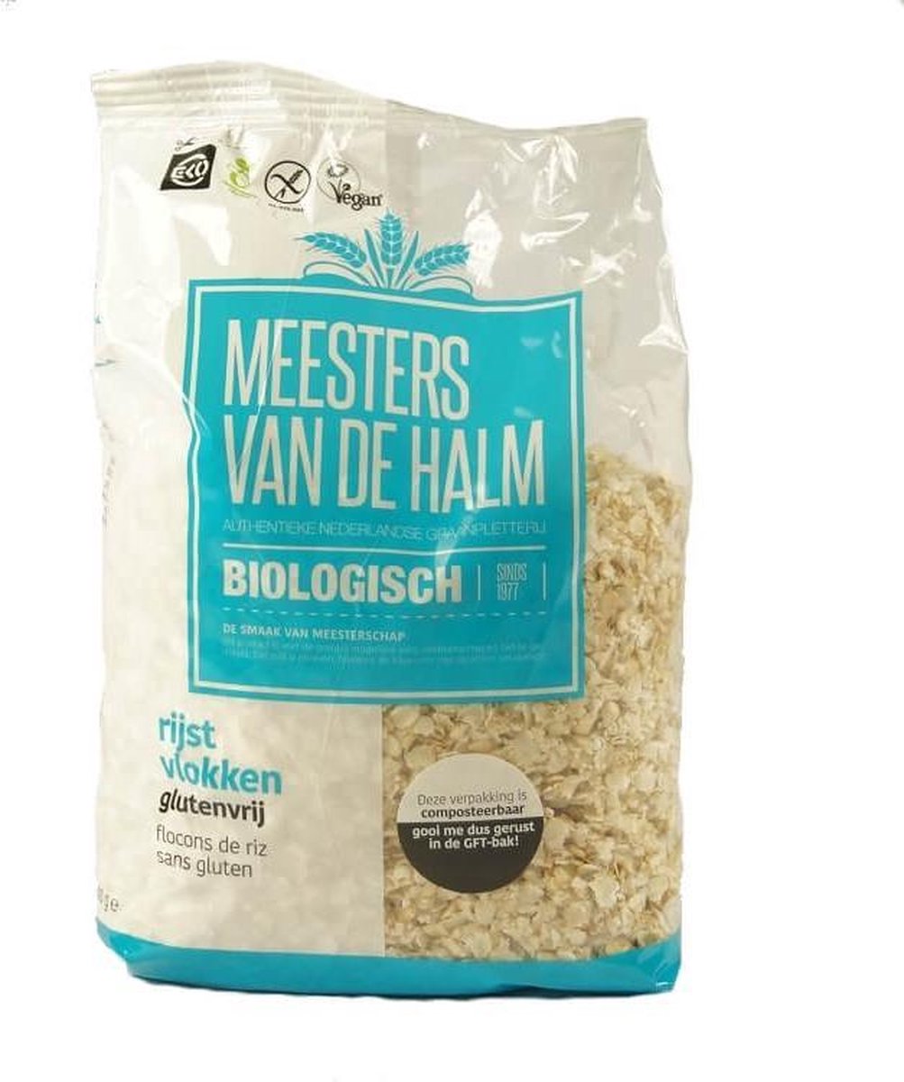 De Halm Rijstvlokken 500 gram