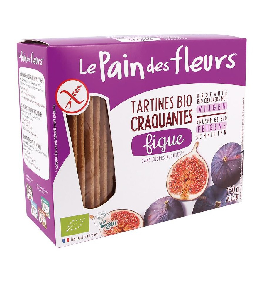 Le Pain des Fleurs Pain Des Fleurs Vijgen crackers 150 gram