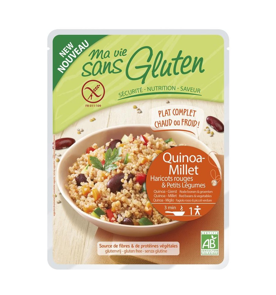 Primeal Ma Vie Sans Quinoa gierst rode boon groente 220 gram