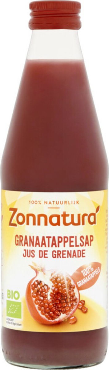 Zonnatura Granaatappelsap puur bio 330 ml