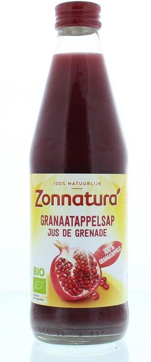 Zonnatura Granaatappelsap puur bio 330 ml