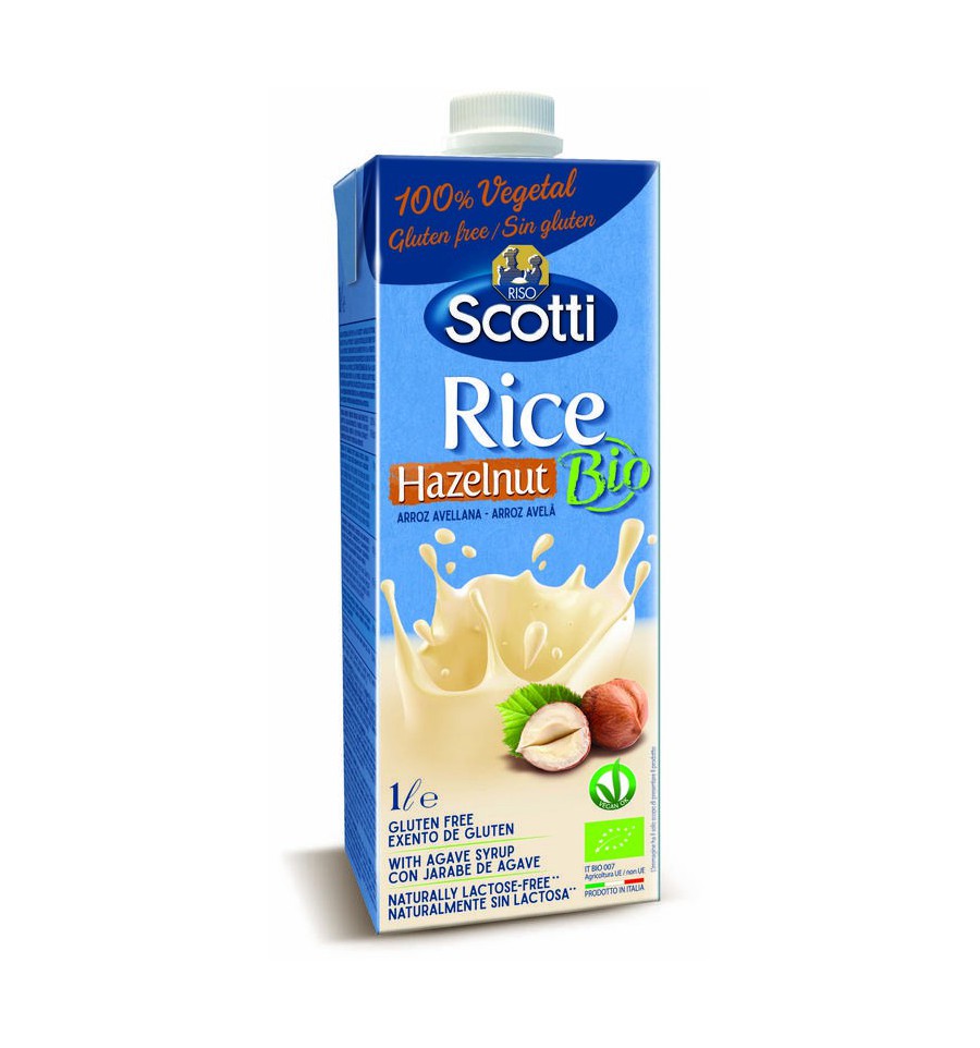 Riso Scotti Rice drink hazelnut 1 liter