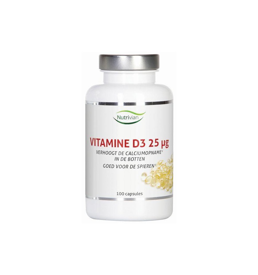 Nutrivian Vitamine D3 25 mcg 100 capsules