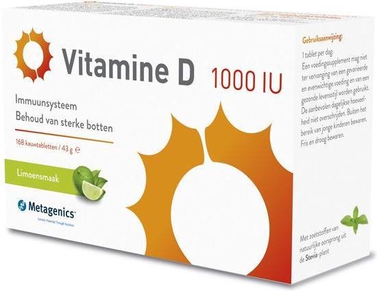 Metagenics Vitamine D3 1000IU 168 tabletten