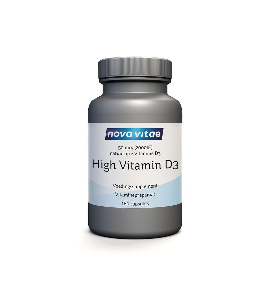 Nova Vitae High vitamine D3 2000IU 50 mcg 180 capsules