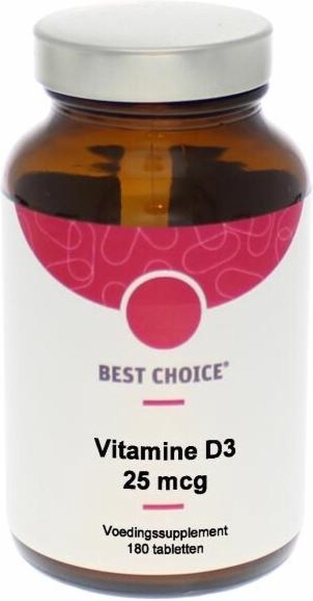 Best Choice Vitamine D3 25 mcg 180 tabletten