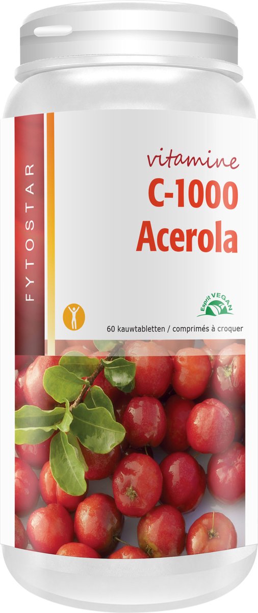 Fytostar Vitamine C 1000 acerola 60 zuigtabletten