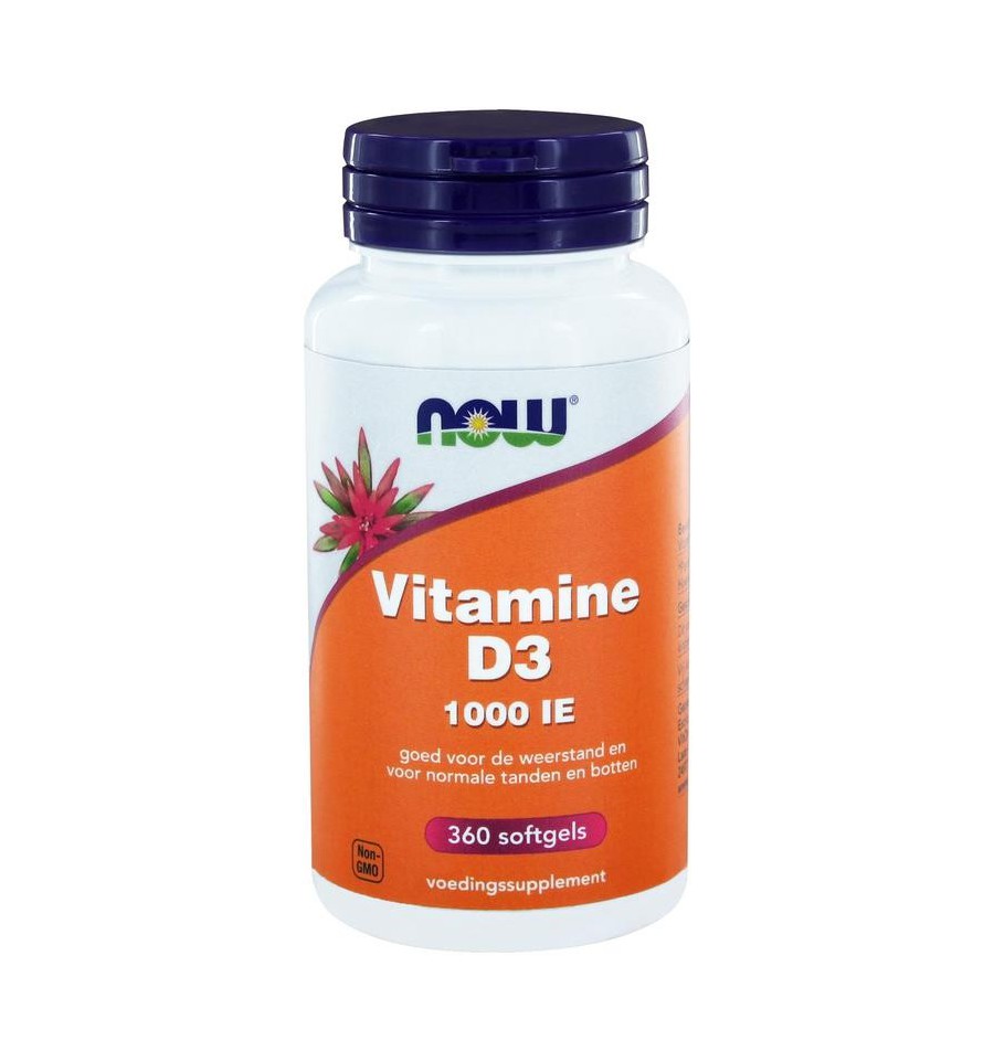 Now Vitamine D3 1000IE 360 softgels