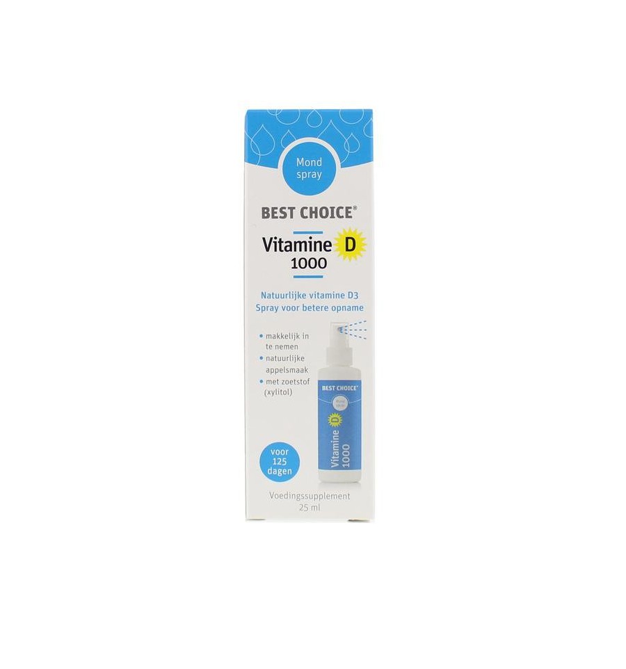 Best Choice Vitaminespray vitamine D 1000 25 ml