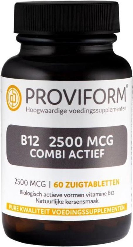 Proviform Vitamine B12 2500 mcg combi actief 60 zuigtabletten