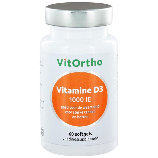 Vitortho Vitamine D3 1000 IE 60 softgels