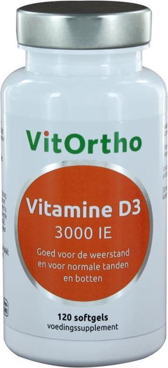 Vitortho Vitamine D3 3000IE 120 softgels