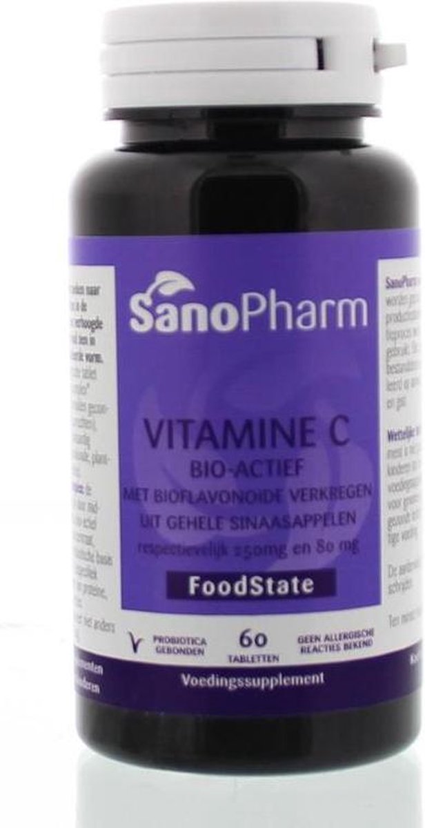 Sanopharm Vitamine C 250 mg & bioflavonoiden 80 mg 60 tabletten