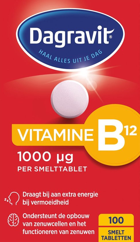 Dagravit Vitamine B12 1000 mcg smelt 100 tabletten